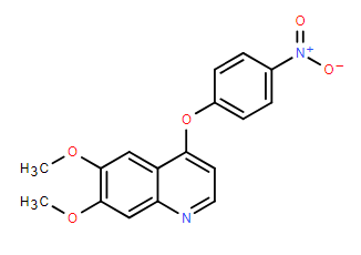 Quinoline, 6,7-dimethoxy-4-(4-nitrophenoxy)-