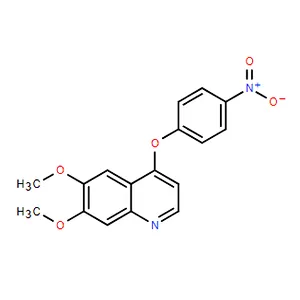Quinoline, 6,7-dimethoxy-4-(4-nitrophenoxy)-